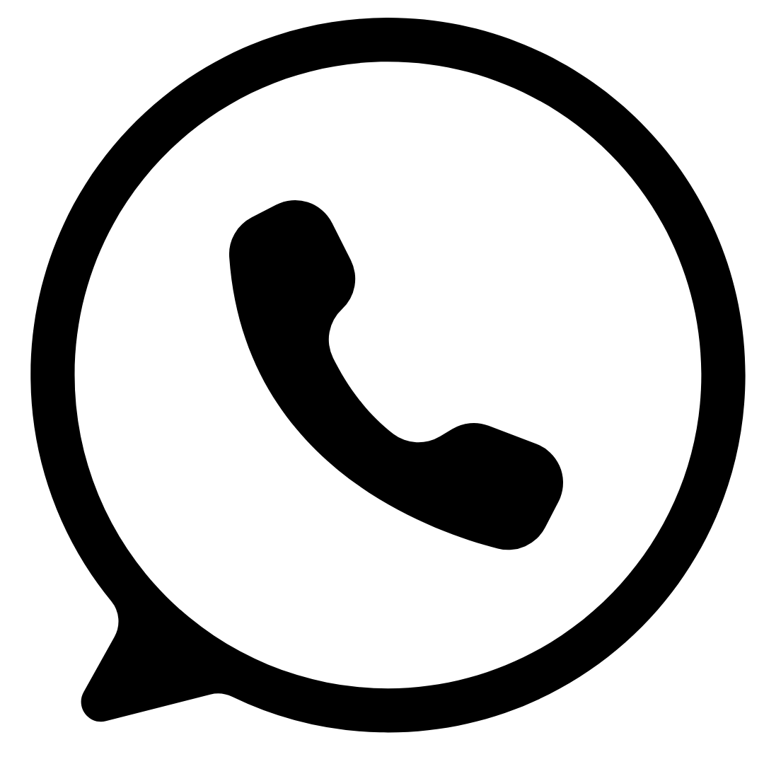 WhatsApp black icon