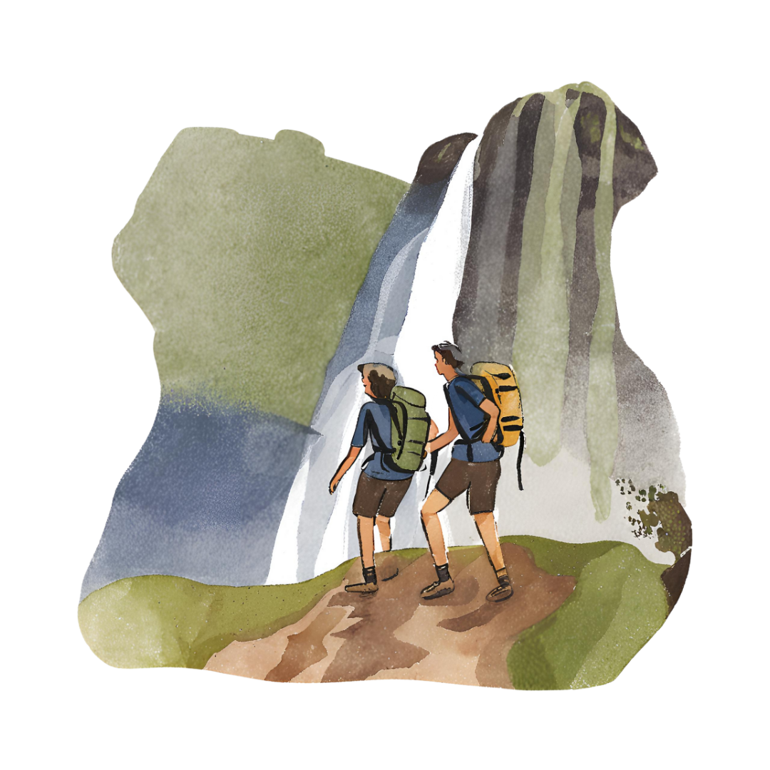 Hikers in the Azores